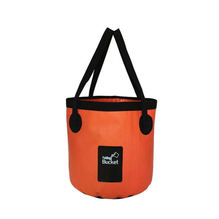 2 PCS PVC Folding Outdoor Bucket Car Portable Fishing Bucket, Size: 20L