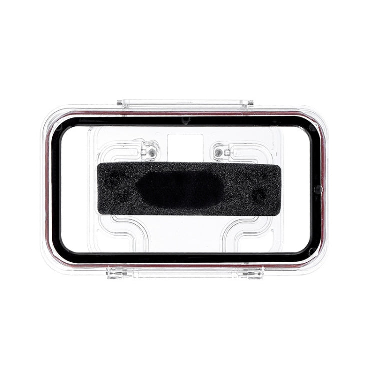 Transparent Waterproof Mobile Phone Box Punch-Free Wall-Mounted Touch Screen Mobile Phone Holder Bathroom Toilet Shower Sealing Protective Cover, Size: 20.5x12.5x3