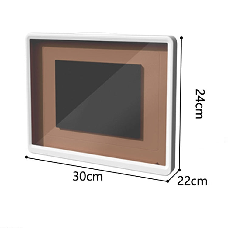 Kitchen And Bathroom Punch-Free Waterproof And Oily Fume Tablet Holder Waterproof Box For IPad,Style: Fixed Model