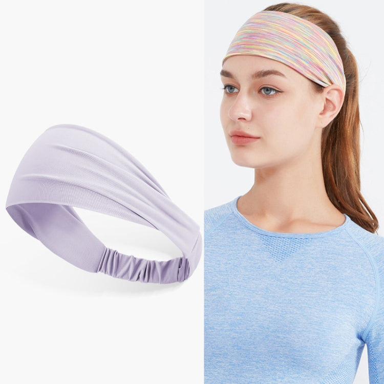 2 PCS Sports Sweat-Absorbent Headband Wide BrimIce Silk Headband For Female