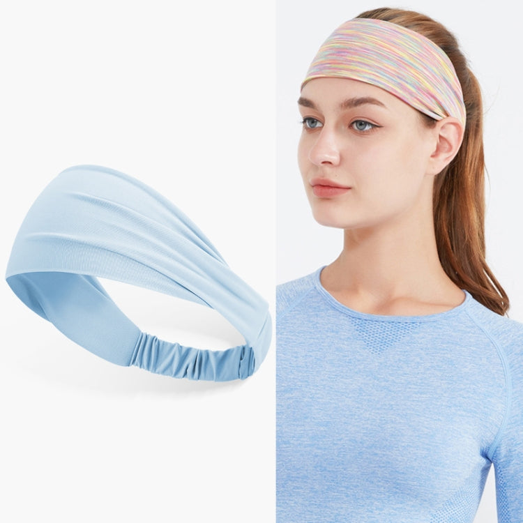 2 PCS Sports Sweat-Absorbent Headband Wide BrimIce Silk Headband For Female