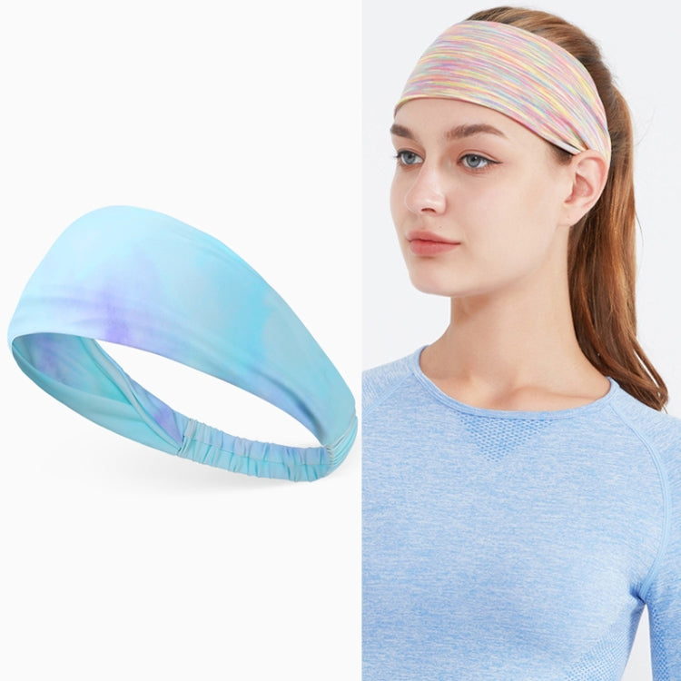 2 PCS Sports Sweat-Absorbent Headband Wide BrimIce Silk Headband For Female