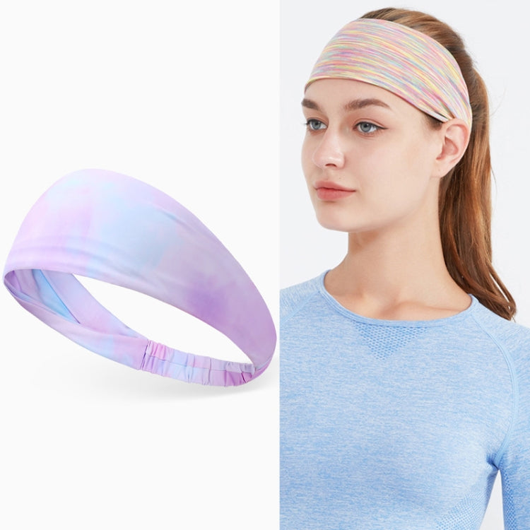 2 PCS Sports Sweat-Absorbent Headband Wide BrimIce Silk Headband For Female