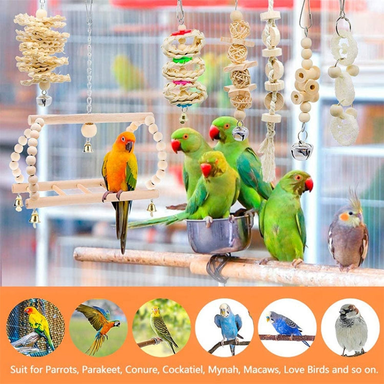7 PCS/Set MT0001 Pet Parrot Toy Bird Swing Climbing Ladder Stand