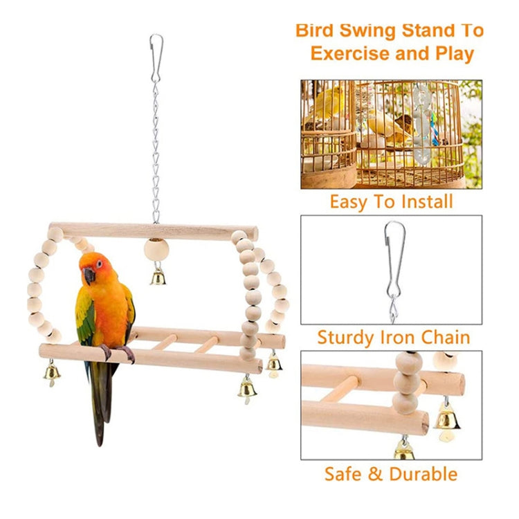 7 PCS/Set MT0001 Pet Parrot Toy Bird Swing Climbing Ladder Stand