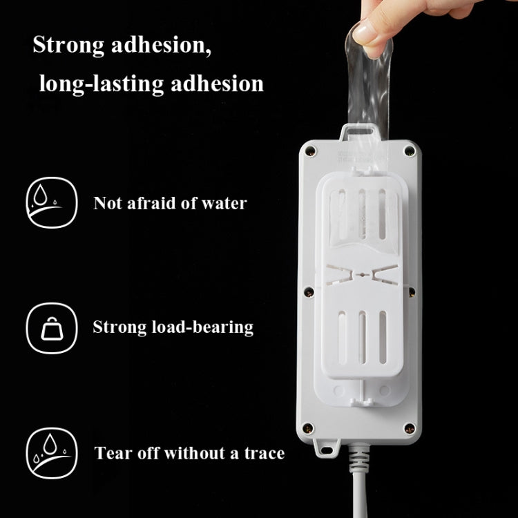 5 PCS Non-Marking And Punch-Free Socket Holder Can Be Wound And Rotatable Socket Holder(White)