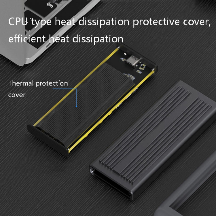 M.2 NVME / NGFF Solid State Drive Troll Type-C3.1 SSD Mobile Hard Disk Box, Style: NVME Single Cable
