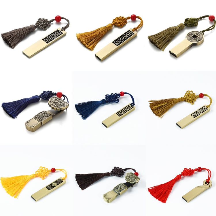 JM03 Metal Classical Style U-Disk Window Grilles USB 2.0 Flash Drive, Capacity: 64GB