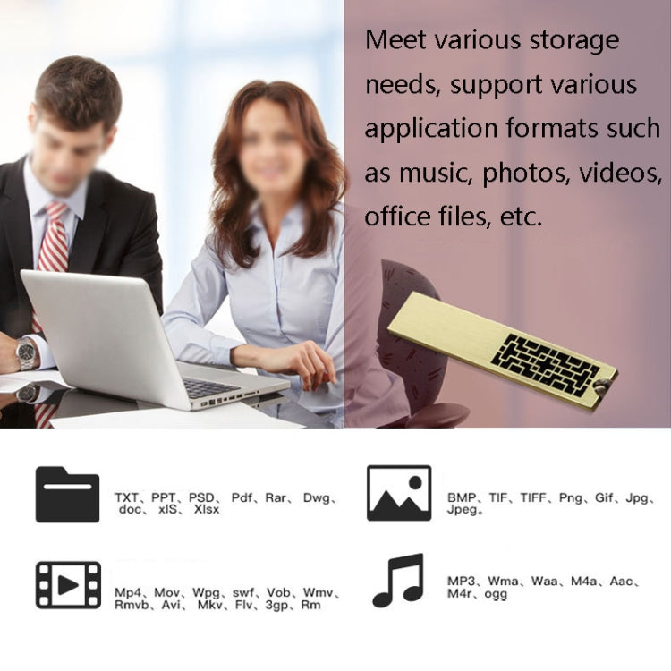 JM03 Metal Classical Style U-Disk Window Grilles USB 2.0 Flash Drive, Capacity: 64GB