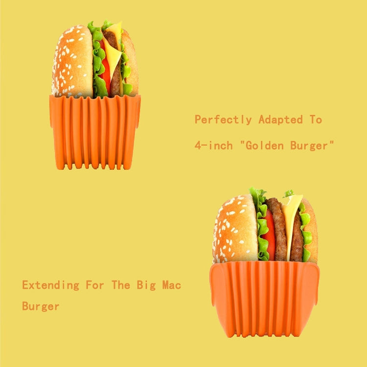 2 PCS Hamburger Handheld Box Egg Tart Sandwich Biscuits Box