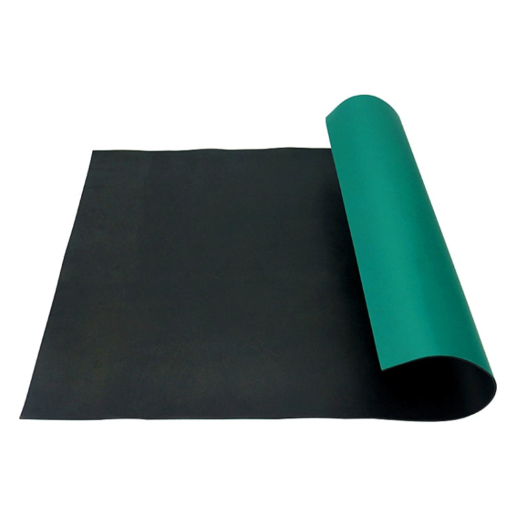 Anti-Static Shuttle Pad Wear-Resistant Acid And Alkali Flame Retardation Pad PVC Anti-Static Rubber, Specification: 0.6mx1mx2mm (Ordinary Green)