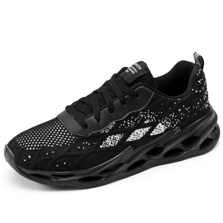 Summer Flying Knit Sports Men Shoes Lightweight Breathable Mesh Casual Shoes, Size: 46