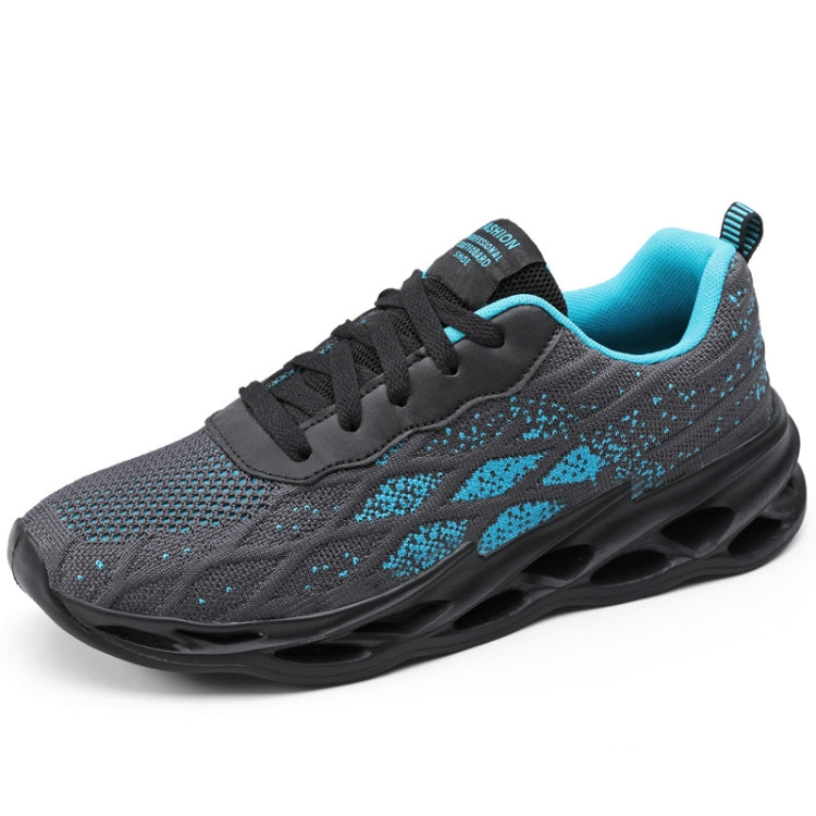 Summer Flying Knit Sports Men Shoes Lightweight Breathable Mesh Casual Shoes, Size: 46