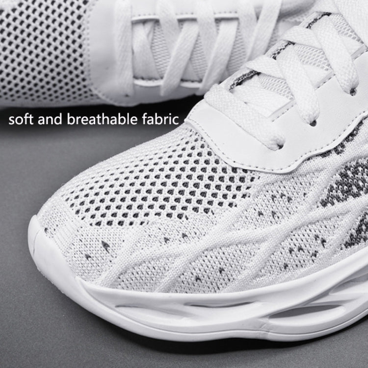Summer Flying Knit Sports Men Shoes Lightweight Breathable Mesh Casual Shoes, Size: 46