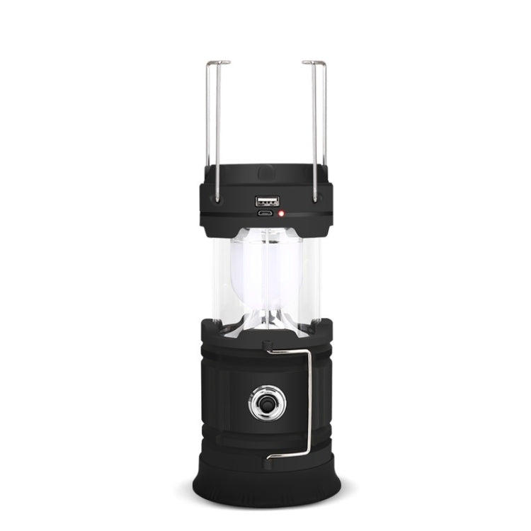 5803 Solar Camping Lamp Outdoor LED Emergency Portable Light Support USB Output