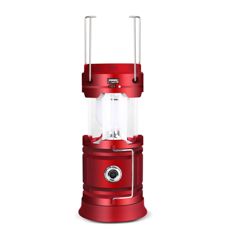 5803 Solar Camping Lamp Outdoor LED Emergency Portable Light Support USB Output