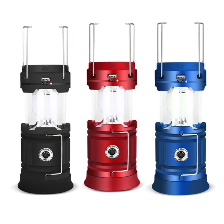 5803 Solar Camping Lamp Outdoor LED Emergency Portable Light Support USB Output