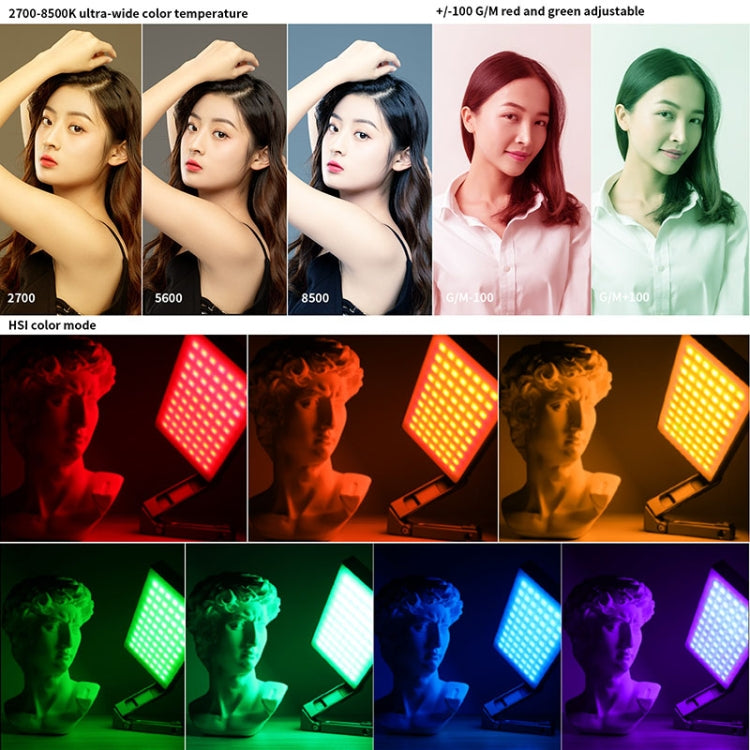Ulanzi VIJIM R70 Full-Color RGB Portable Fill Light SLR Micro Single Camera Photo Photography Vlog Lighting Lamp
