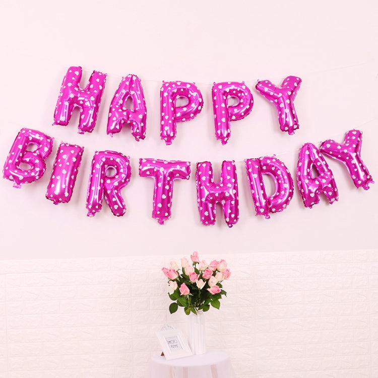 2 PCS 16 Inch Happy Birthday Letter Aluminum Film Balloon Birthday Party Decoration Specificationï¼š
