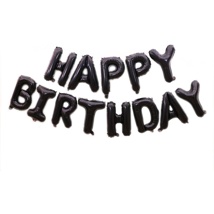 2 PCS 16 Inch Happy Birthday Letter Aluminum Film Balloon Birthday Party Decoration Specificationï¼š