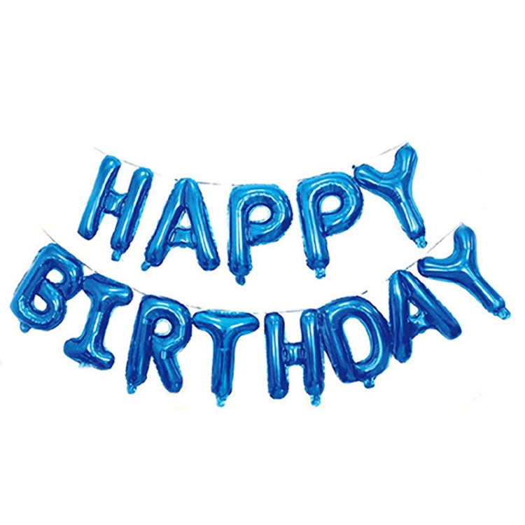 2 PCS 16 Inch Happy Birthday Letter Aluminum Film Balloon Birthday Party Decoration Specificationï¼š