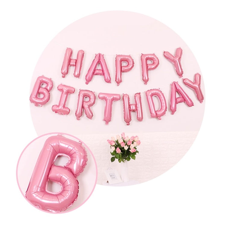 2 PCS 16 Inch Happy Birthday Letter Aluminum Film Balloon Birthday Party Decoration Specificationï¼š