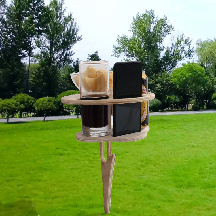 Outdoor Portable Folding Wine Table Outdoor Beach Table, Colour: Black