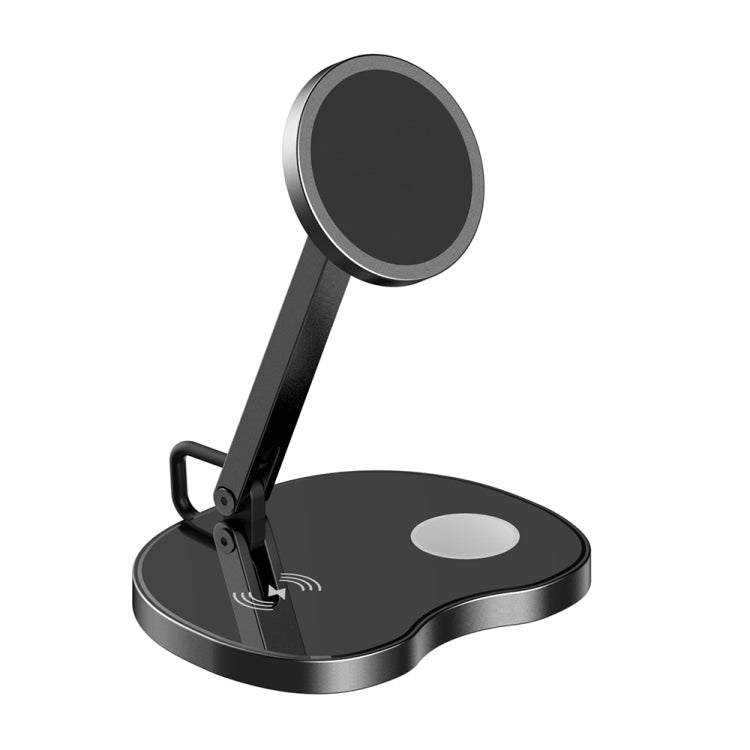 Y5 3 in 1 15W Max Folding Wireless Charging Bracket Fast Charger for iPhone & iWatchs & AirPods & Other Smart Phones