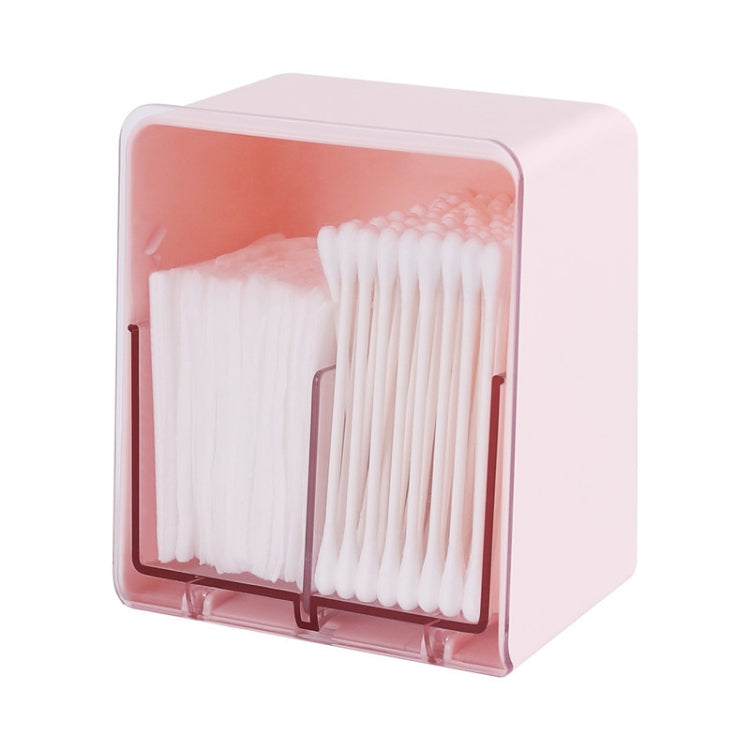 3 PCS HZ006 Desktop Transparent Double-Layer Cotton Swabs And Dustproof Storage Box With Lid