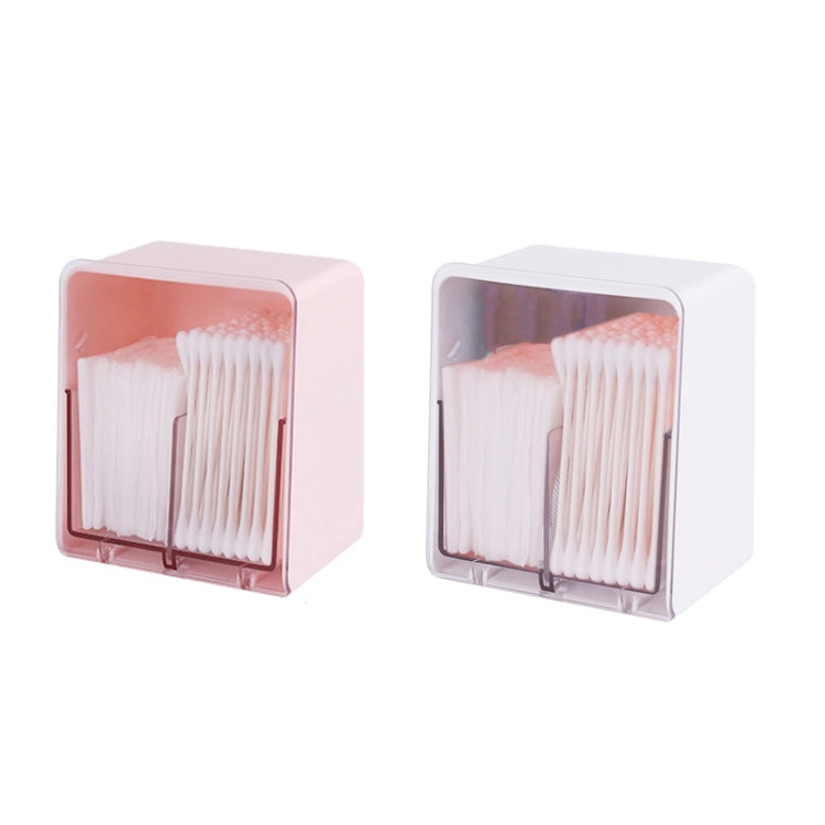 3 PCS HZ006 Desktop Transparent Double-Layer Cotton Swabs And Dustproof Storage Box With Lid