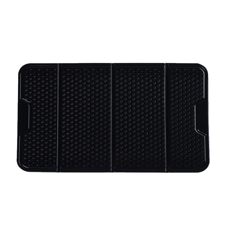 2 PCS R-1337 Multifunctional Folding Bracket Car Center Console Adhesive Bracket Mobile Phone Anti-Slip Mat Storage Mat(Black)