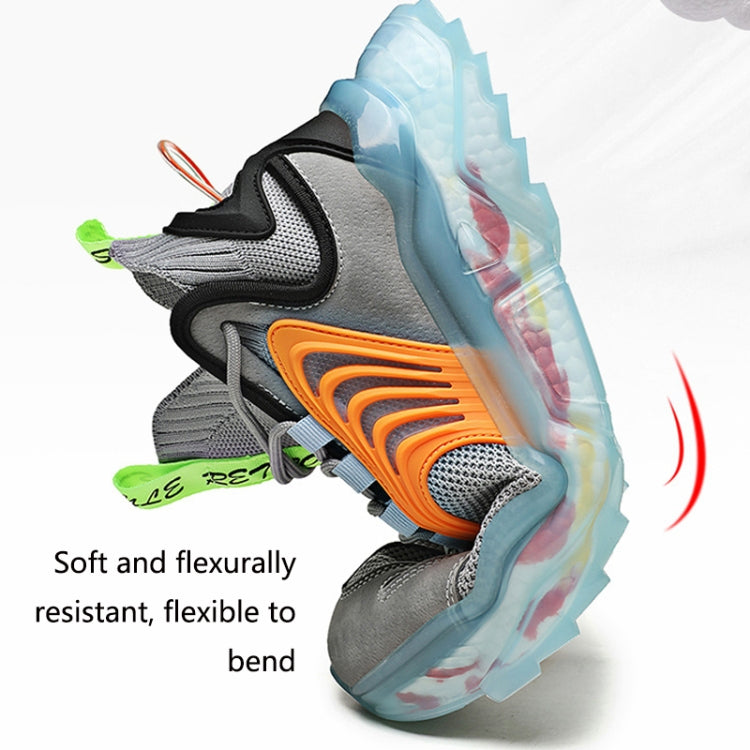 1928 Summer Thick-Soled Breathable Flying Knit Casual Men Shoes Sports Shoes, Size: 42(Black)