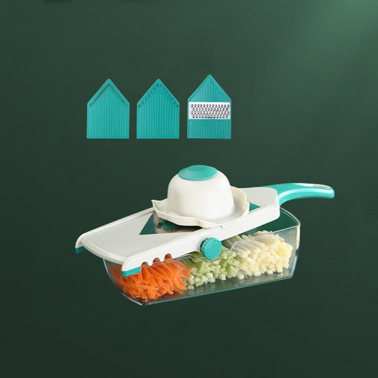 Multi-Function Slicker Home Kitchen Vegetable Fruit Slicer(Ink Green)