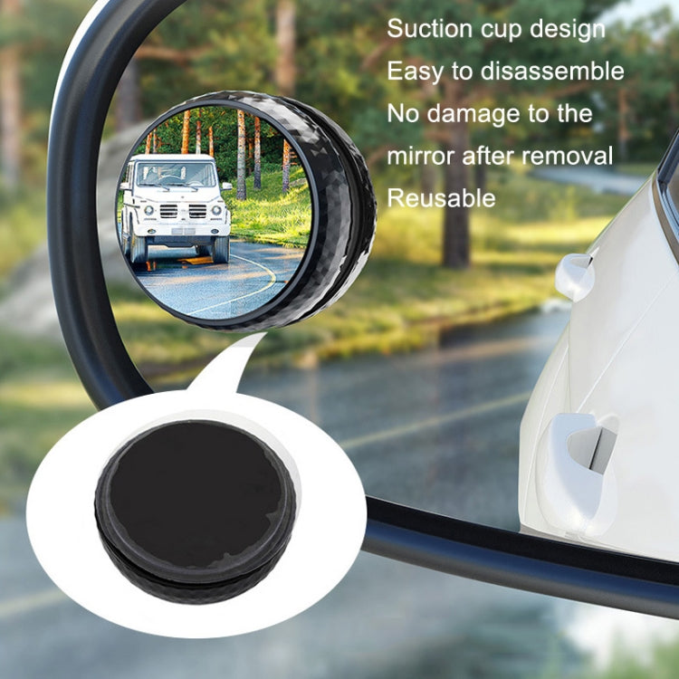 Repeated Disassembly Absorbing Car Back Vision Reversing Small Round Mirrors, Color: Black