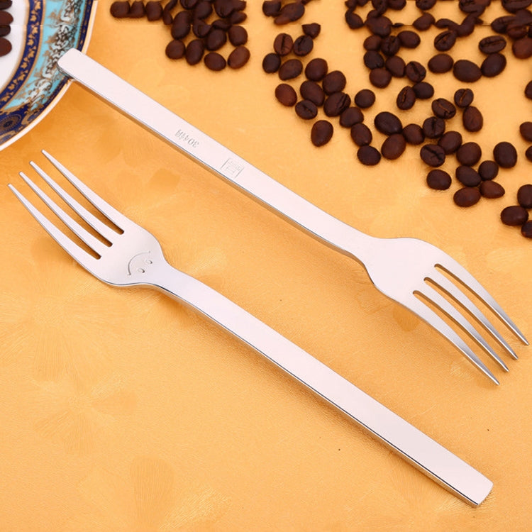 2 PCS Thickened Long Handle Fork Food Desserts Fork, Standard: Adult Fork