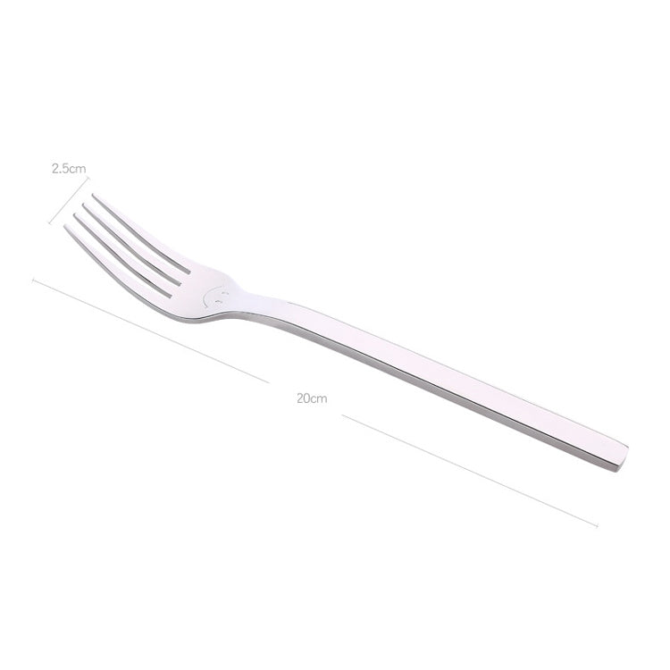 2 PCS Thickened Long Handle Fork Food Desserts Fork, Standard: Adult Fork