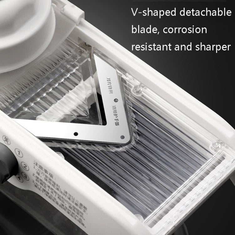 02873 Multi-Function Vegetable Cutter Fruit Vegetable Slicer Vegetable Chopping Machine Onion Potato Shredded Shaving Wire(Gray)