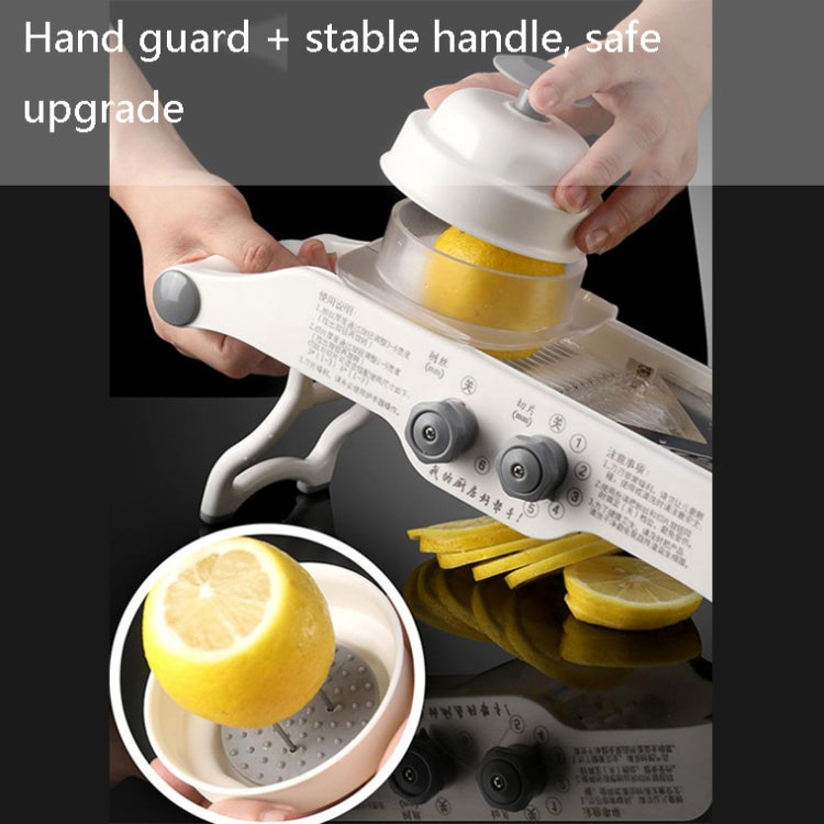 02873 Multi-Function Vegetable Cutter Fruit Vegetable Slicer Vegetable Chopping Machine Onion Potato Shredded Shaving Wire(Gray)