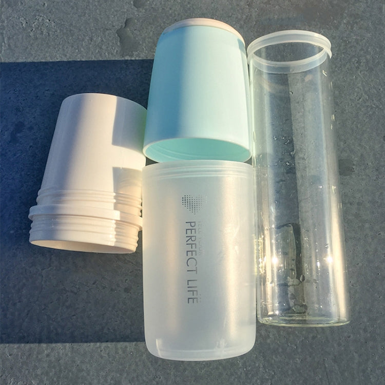 XC-393 Candy Color High Temperature Glass Portable Split Water Cup With Handle