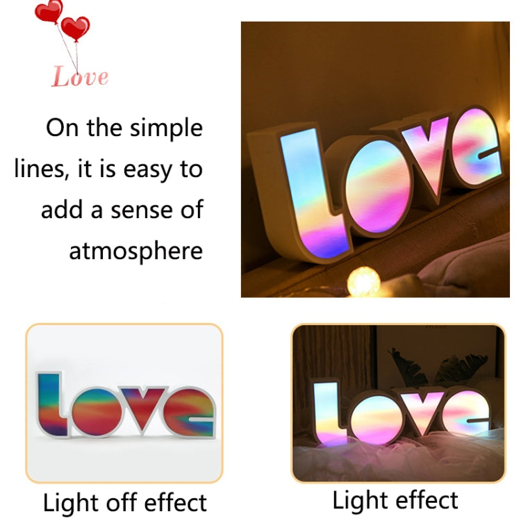 HS-1255 Wedding Valentine Day Confession LOVE LED Letter Lamp Love Theme Modeling Lamp(C)