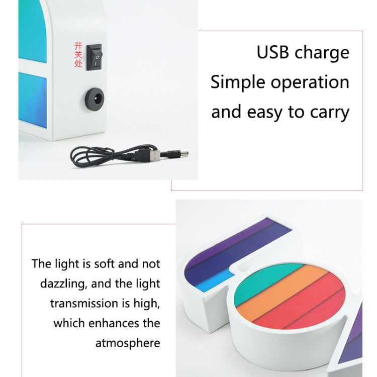 HS-1255 Wedding Valentine Day Confession LOVE LED Letter Lamp Love Theme Modeling Lamp(C)
