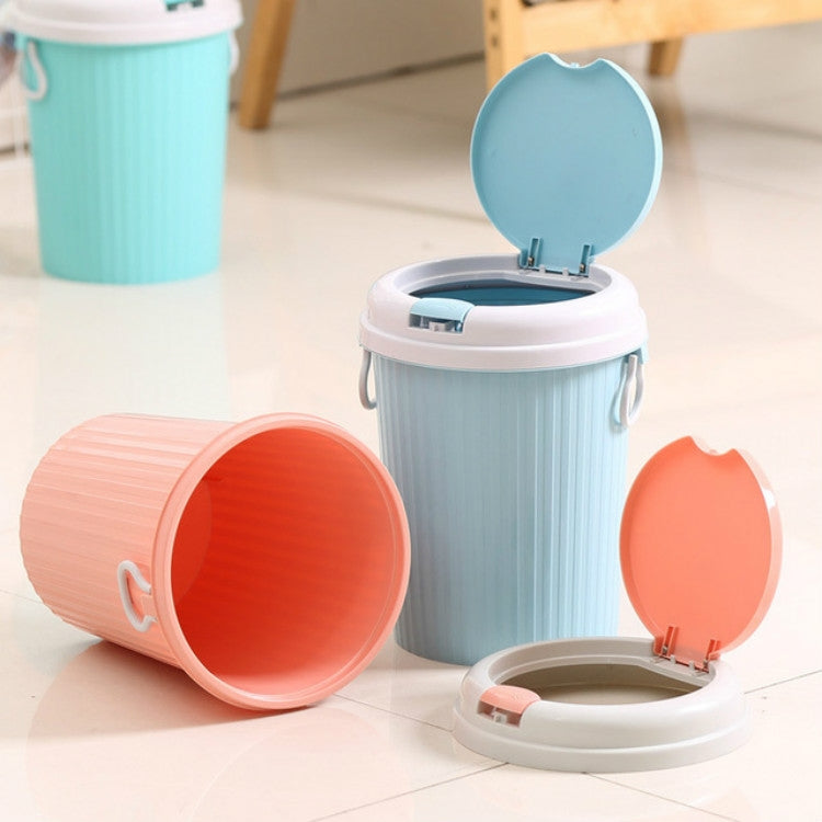 10 PCS Household Kitchen Living Room Bullet-type Plastic Trash Can, Size:L 18.5x24x31cm