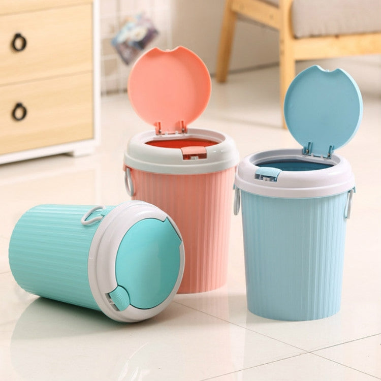 10 PCS Household Kitchen Living Room Bullet-type Plastic Trash Can, Size:L 18.5x24x31cm