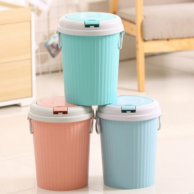 10 PCS Household Kitchen Living Room Bullet-type Plastic Trash Can, Size:L 18.5x24x31cm