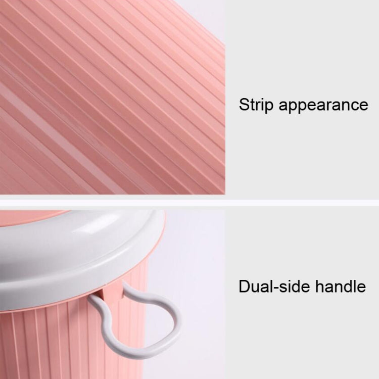 10 PCS Household Kitchen Living Room Bullet-type Plastic Trash Can, Size:L 18.5x24x31cm