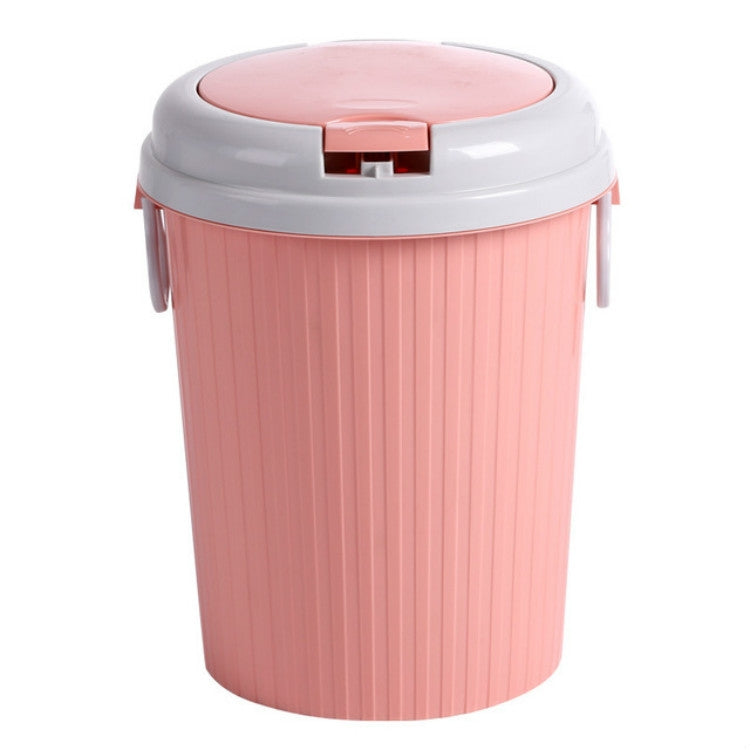 10 PCS Household Kitchen Living Room Bullet-type Plastic Trash Can, Size:L 18.5x24x31cm