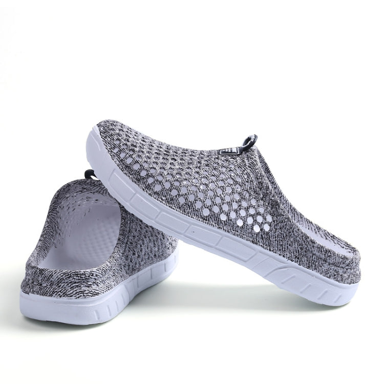 Hollow Hole Shoes Light and Breathable Home Half Slippers Beach Shoes for Women, Size:37