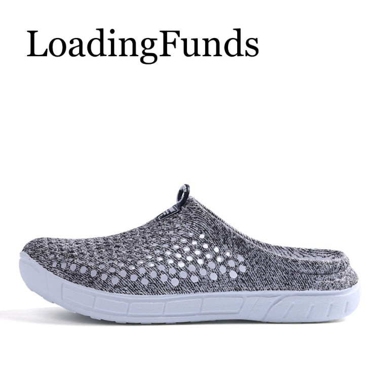 Hollow Hole Shoes Light and Breathable Home Half Slippers Beach Shoes for Women, Size:37