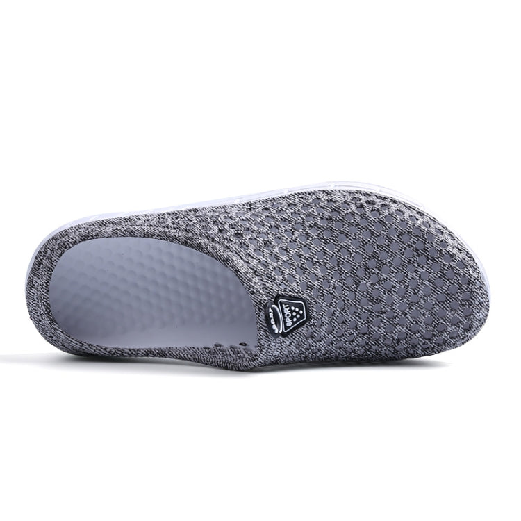 Hollow Hole Shoes Light and Breathable Home Half Slippers Beach Shoes for Women, Size:37