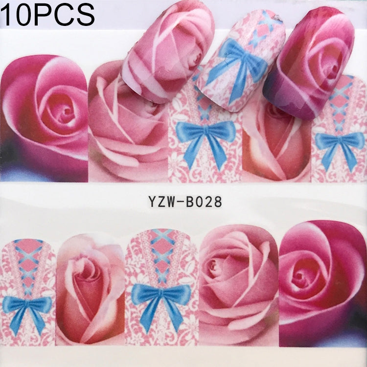 10 PCS Dandelion Nail Art Water Decals Transfer Sticker Manicure Nail Decoration